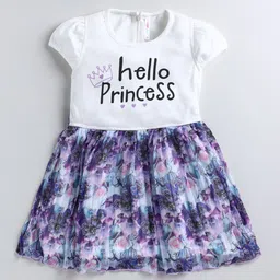 Toonyport Girls Floral Printed Cap Sleeve Accordion Pleated Cotton Fit & Flare Dress-image-24