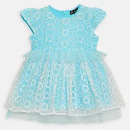 Bella Moda Infant Girls Embroidered Cap Sleeves Satin Fit & Flare Midi Dress-picture-30