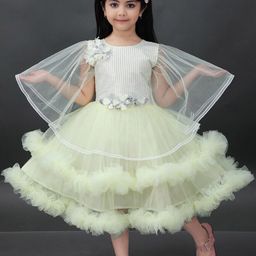BAESD Striped Net Fit & Flare Dress-picture-7