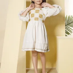 Peppermint Girls Checked Fit & Flare Dress-14