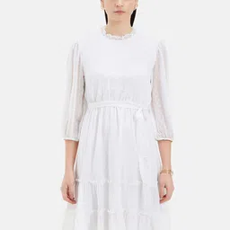 Kazo Ruffled Fit & Flare Dress-picture-50