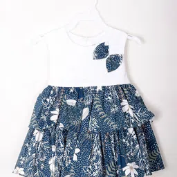 BAESD Tropical Print Fit & Flare Dress-image-76