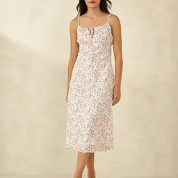 Virgio Women Naya|Viscose Floral Print Dress-picture-8