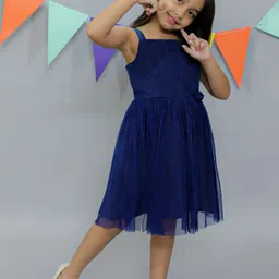 KidsDew Girls Net Fit & Flare Dress-picture-52