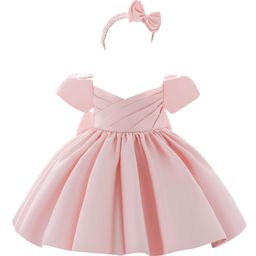 StyleCast Girls Pink Off Shoulder Fit & Flare Dress-image-21