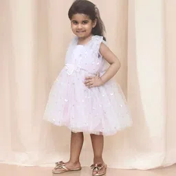 Fayon Kids Floral Net Fit & Flare Dress-image-6
