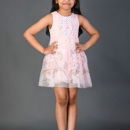 Kids On Board Girls  Floral Print Fit & Flare Dress-image-91