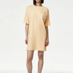 Marks & Spencer Striped T-shirt Nightdress-image-51