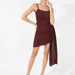 Campus Sutra Shoulder Straps Sheath Mini Dress-image-63