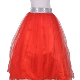 Samsara Couture Red & White Net Maxi Dress-image-65