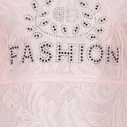 Aarika Pink Net Midi Dress image 4