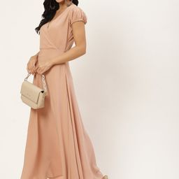 Chemistry V-Neck Puff Sleeves Maxi Dress-image-41