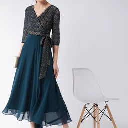 Miss Chase Georgette Lace Overlay Maxi Dress-picture-53
