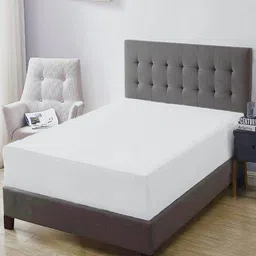 Trance Home Linen White Single Fitted Cotton Waterproof Mattress Protector-image-36