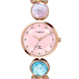Timex Women Embellished Dial & Water Resistance Stainless Steel Analogue Watch TWEL17001-image-17