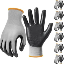 Nitrile Coated Anti Cut Resistant Work Glove for Construction Mechanical Work Nitrile Safety Gloves-18