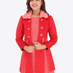 CUTECUMBER Denim A-Line Dress Comes With Jacket-image-3