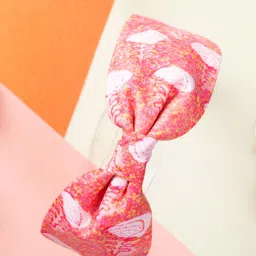 Choko Girls Red & White Printed Hairband-12