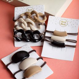 VOGUE PANASH Women Set of 9 Embellished Ponytail Holders-29