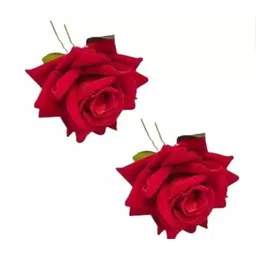 DN Creation Set of 2 Floral Bumpit Hair Pin-58