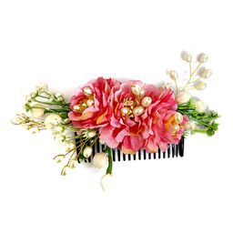 Hair Flare Women Artificial Flower Made Hair Accessories And Comb Pin-22