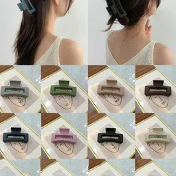 CHRONEX Set of 4 Large Rectangle Shaped Claw Clips image 5