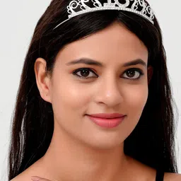 AQUASTREET Women Silver Plated White Tiara-image-23