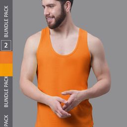 Friskers Pack Of 2 Pure Cotton Innerwear Vests-43