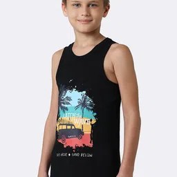 Van Heusen  Boys Printed Cotton Basic Vests image 4