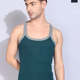 Dollar Bigboss Men Pack Of 2 Assorted Combed Cotton Racerback Gym Vest-image-64