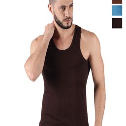 Dollar Pack Of 4 Assorted Pure Cotton Innerwear Vests-15