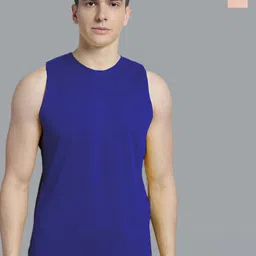 FBAR Pack Of 2 Round Neck Sleeveless Pure Cotton Innerwear Gym Vests-picture-13