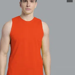 FBAR Pack Of 2 Round Neck Sleeveless Pure Cotton Innerwear Gym Vests-picture-12