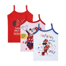 Bodycare Kids Girls Pack Of 3 Minnie & Friends Cotton Innerwear Vests KIA9202A-PK001-image-73