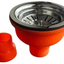 Kitchen Sink Stainless Steel, Plastic Push Down Strainer-image-18