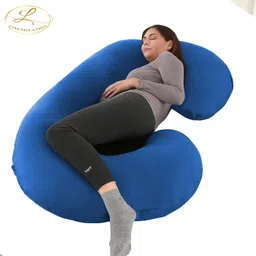 linenovation Microfibre Solid Pregnancy Pillow Pack of 1-picture-25
