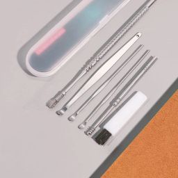 New 6 Pcs Ear Pick Ear Wax Removal Kit, Ear Cleansing Tool Set-image-83