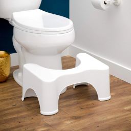 Toilet Step Stool - for Western Toilet Portable Comfortable Sturdy Foot Step for Potty Training Kids Adults White Big Size Potty Seat-image-17