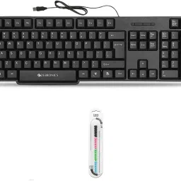 Mophonics Wired K20 Keyboard & Cable Protector (Set - 2) Combo Set-15