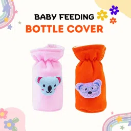 Baby Milk Feeding Bottle Cover with Zipper Soft Plush Stretchable, 60-125 ML-image-51