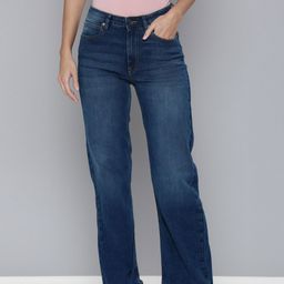 Flying Machine Women Blue Bootcut High-Rise Light Fade Stretchable Jeans-image-48