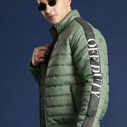 Mast & Harbour Printed Sleeves Utility Bomber Jacket-38