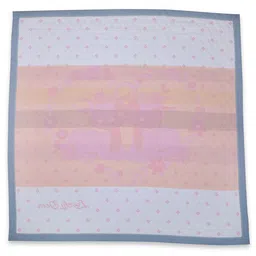 Baby Moo Pink & White Ethnic Cotton Mild Winter 210 GSM Single Bed Blanket-34