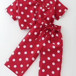 CrayonFlakes Girls Printed Shirt With Palazzos-image-41