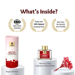 The Aroma Factory Transparent & Red British Rose Reed Aroma Oil Diffusers 100 ml image 4