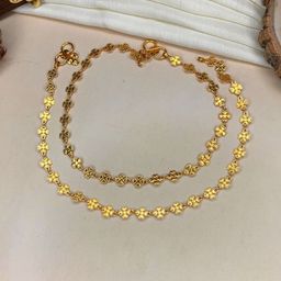 ABDESIGNS Set of 2 Gold-Plated Anklets-image-29