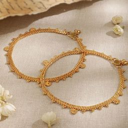 Rubans Set Of 2 Gold-Plated Anklet-26