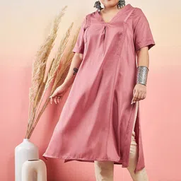 Sztori V-Neck Straight Kurta With Trouser-image-21