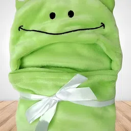 Bajo's Green Cotton AC Room 350 GSM Single Bed Blanket-image-3