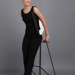 Rock Paper Scissors Ribbed Sleeveless Top With Trousers-image-25